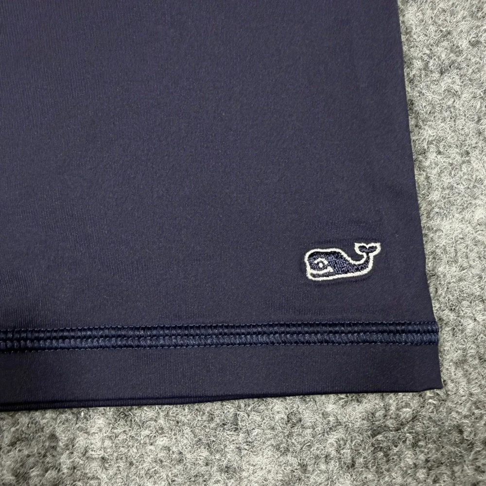 Vineyard Vines Rash Guard Long Sleeve Kids 18 XL Navy Blue Nylon Lycra EUC